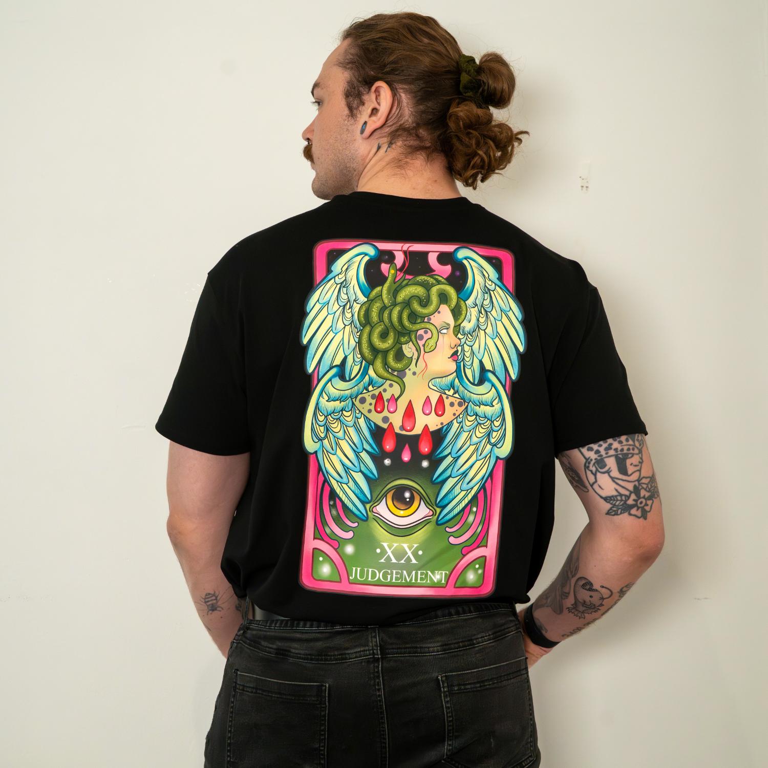 Judgement Unisex T-shirt | Black Back Print T-Shirt – Snag US