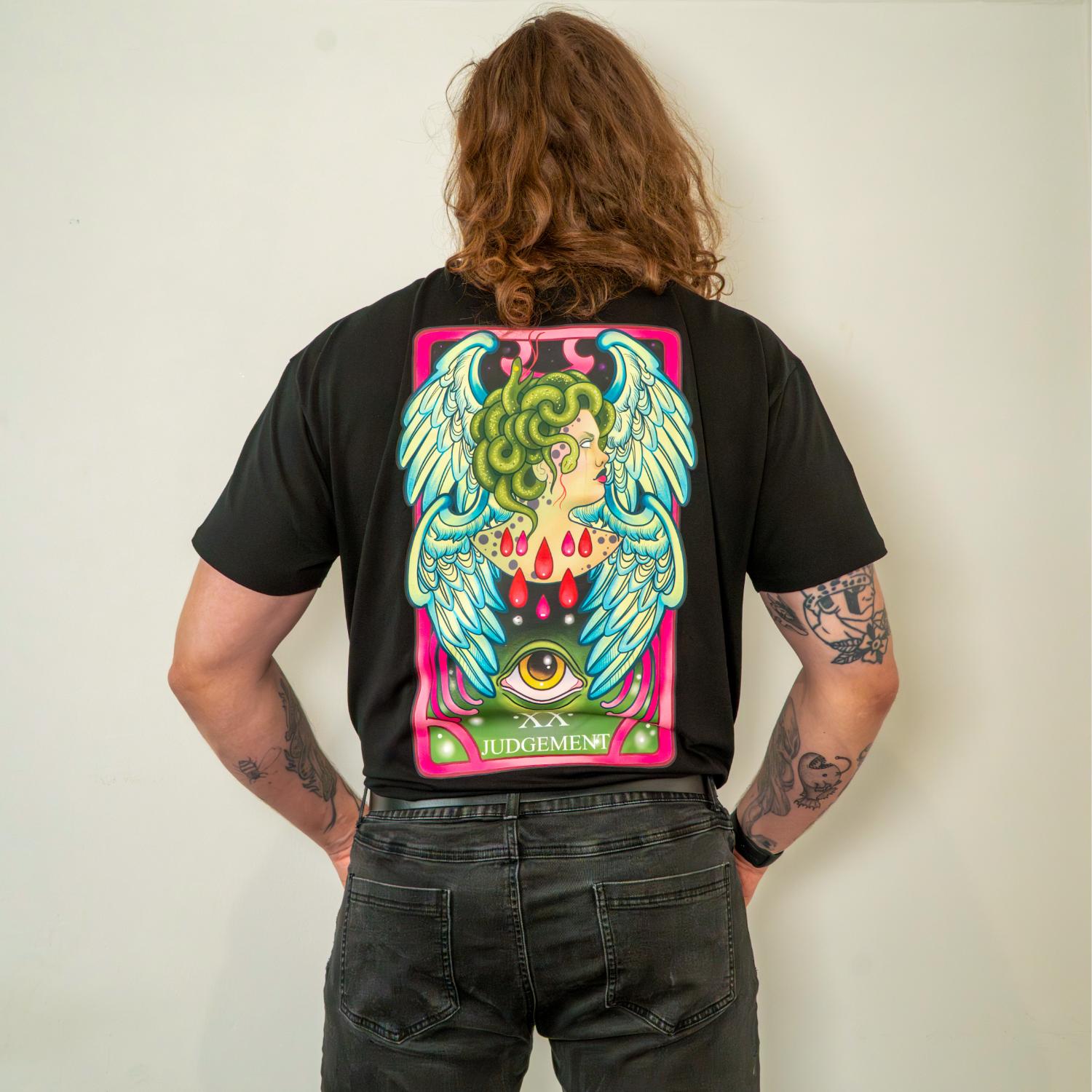 Judgement Unisex T-shirt | Black Back Print T-Shirt – Snag US