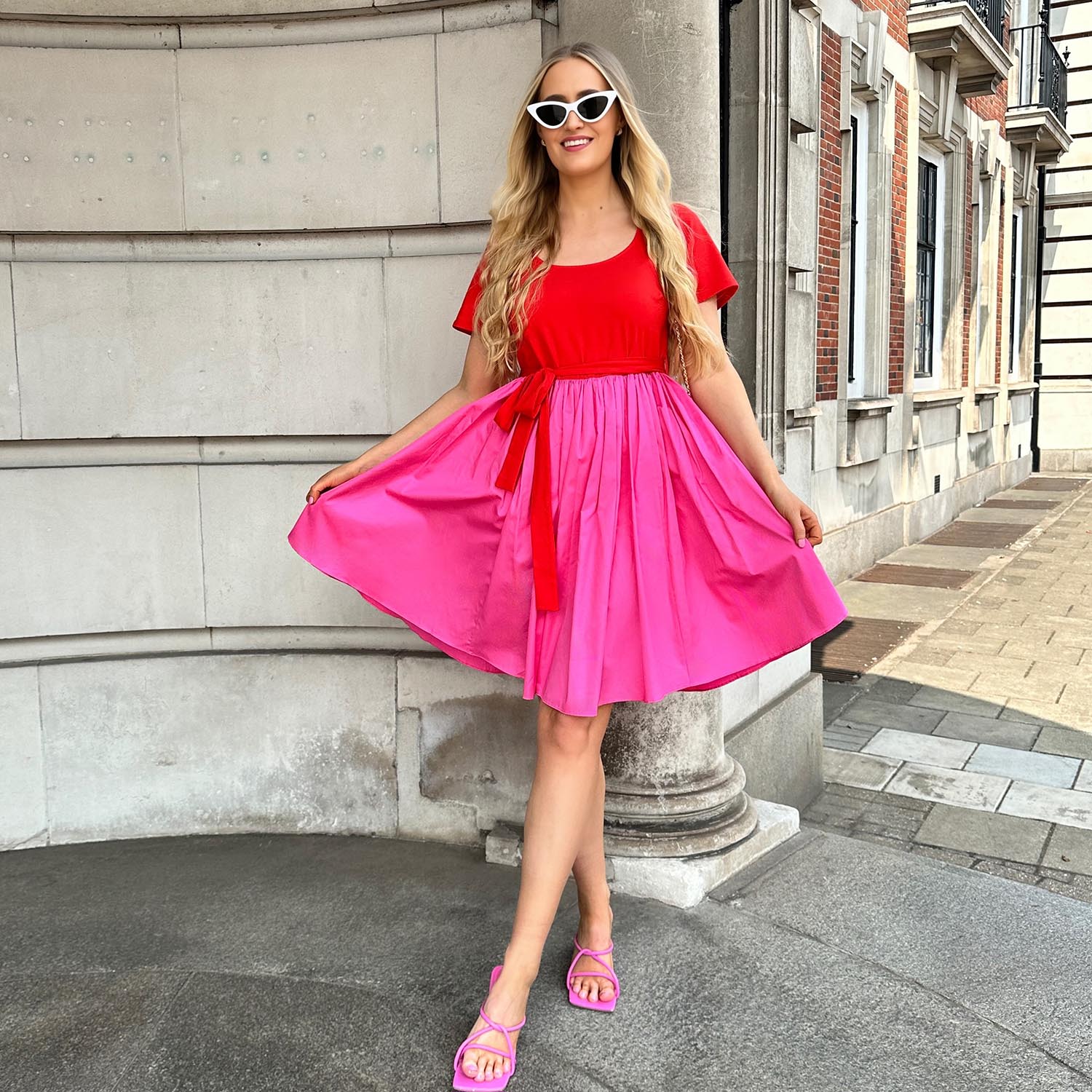 Mini Tee Poplin Dress - Sangria/Pink Lady - Tights & Clothes In Sizes 1-34 - Snag Mini Tee Poplin Dress - Sangria/Pink Lady - Tights & Clothes In Sizes 1-34 - Snag
