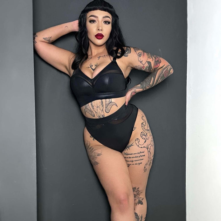 Siren Faux Leather Full Briefs Black - Sizes 0-34 – Snag US