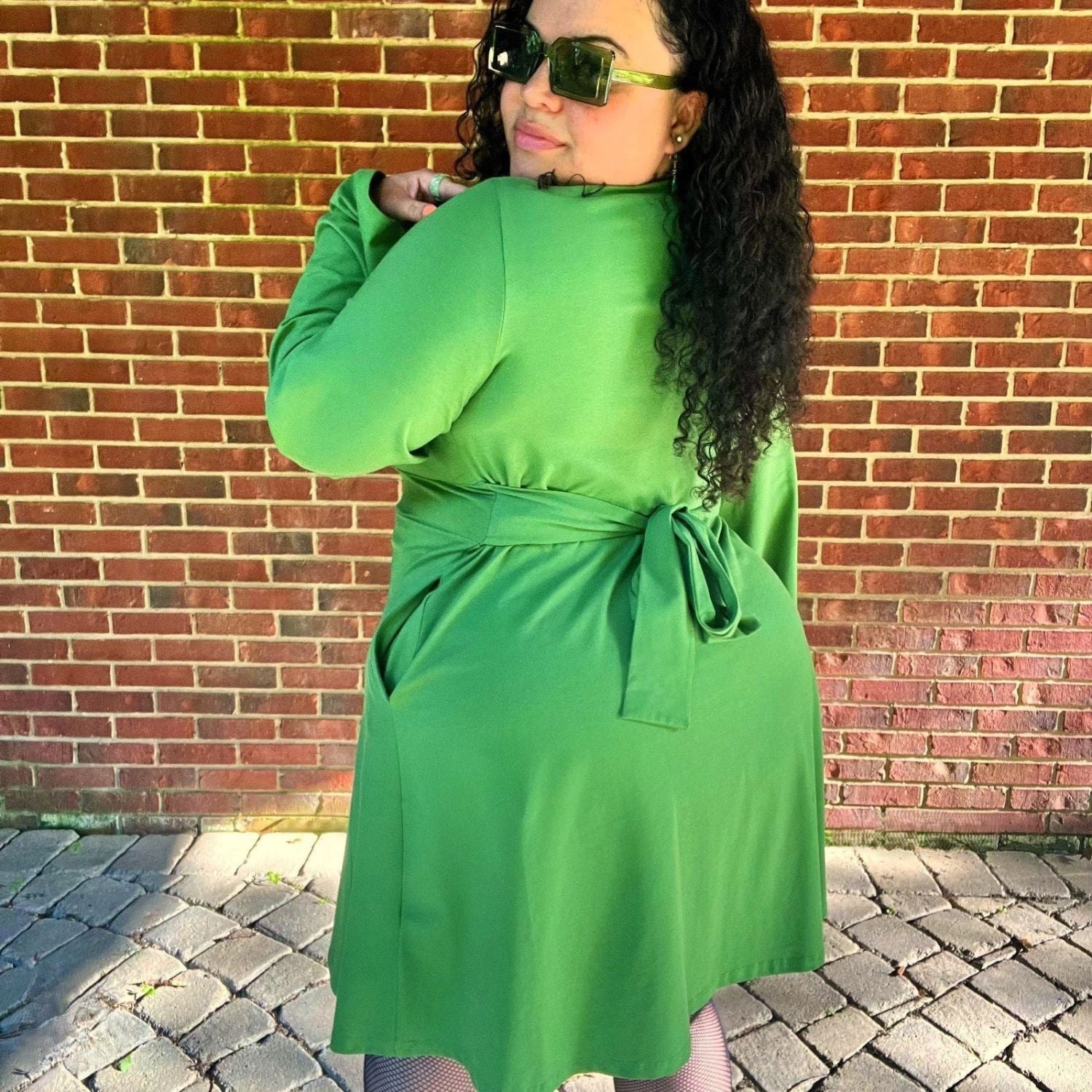 Bell Sleeve Mini Dress in Meadow Green – Snag US Bell Sleeve Mini Dress in Meadow Green – Snag US