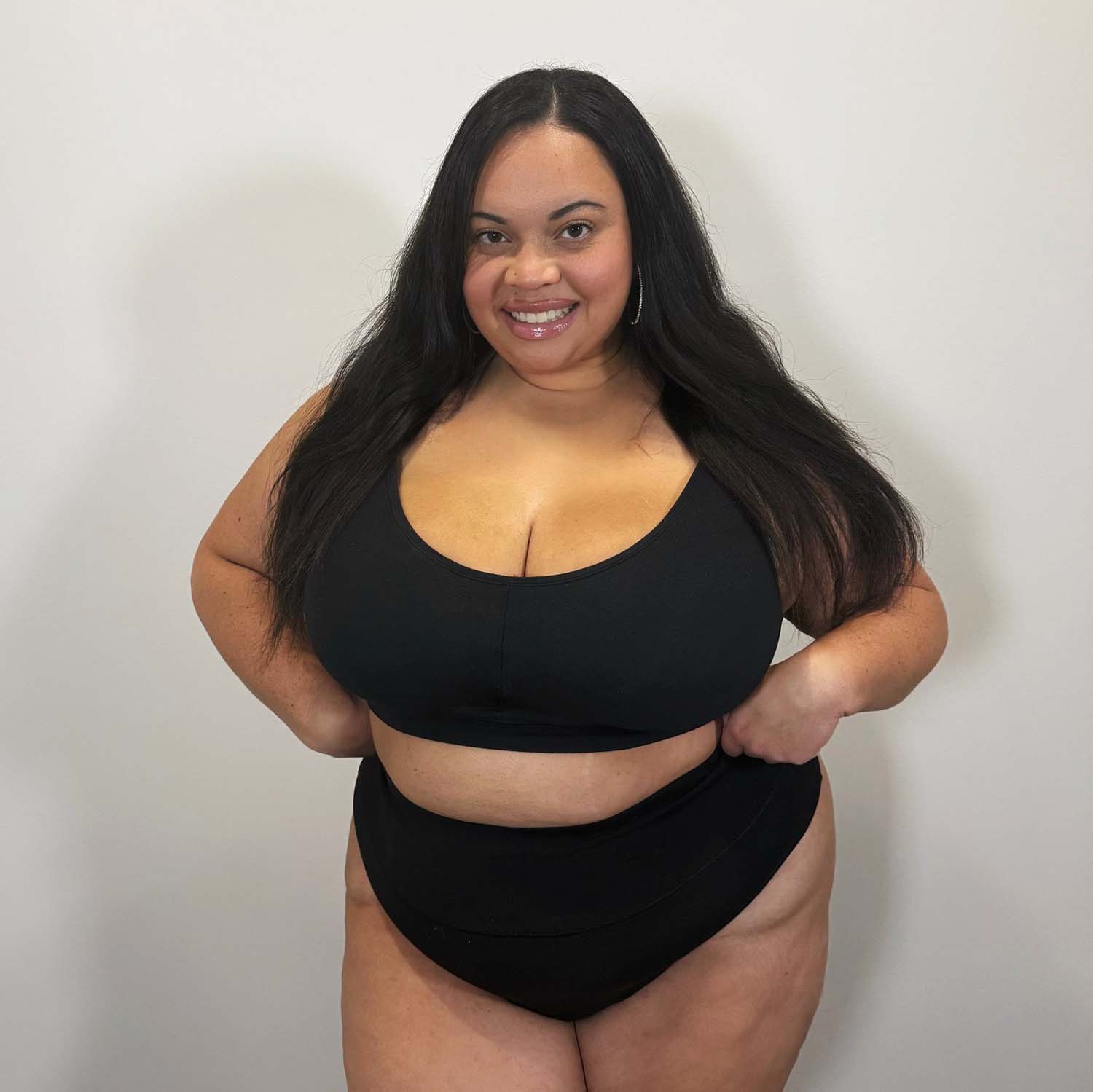 Organic Cotton Bra - Black Sizes 0-34 – Snag US