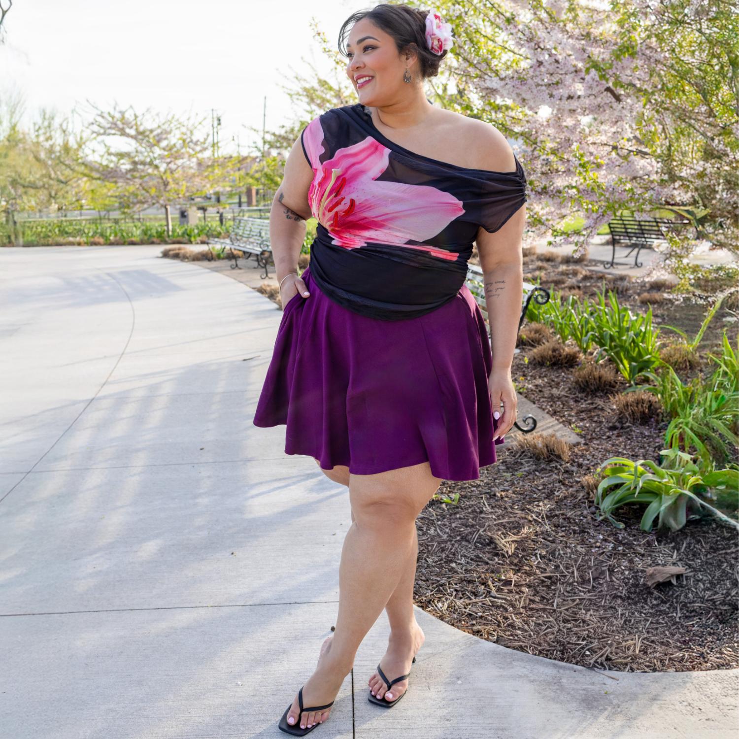 Mulberry Mini Flare Skirt with Pockets | sizes 0-34 | Snag – Snag US