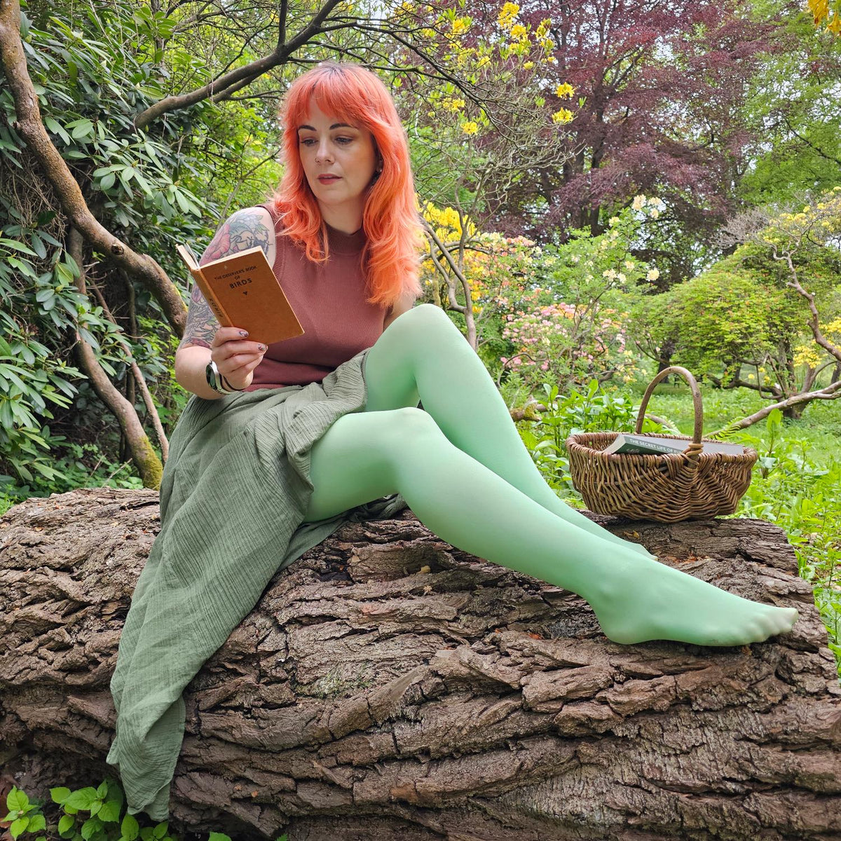 Semi-Opaque 50 Den Tights - Twister