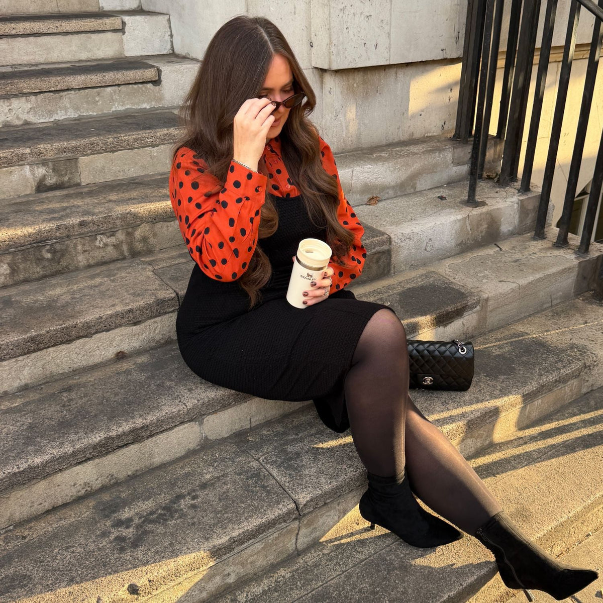 Tailored Woven Viscose Shirt - Spiced Spot