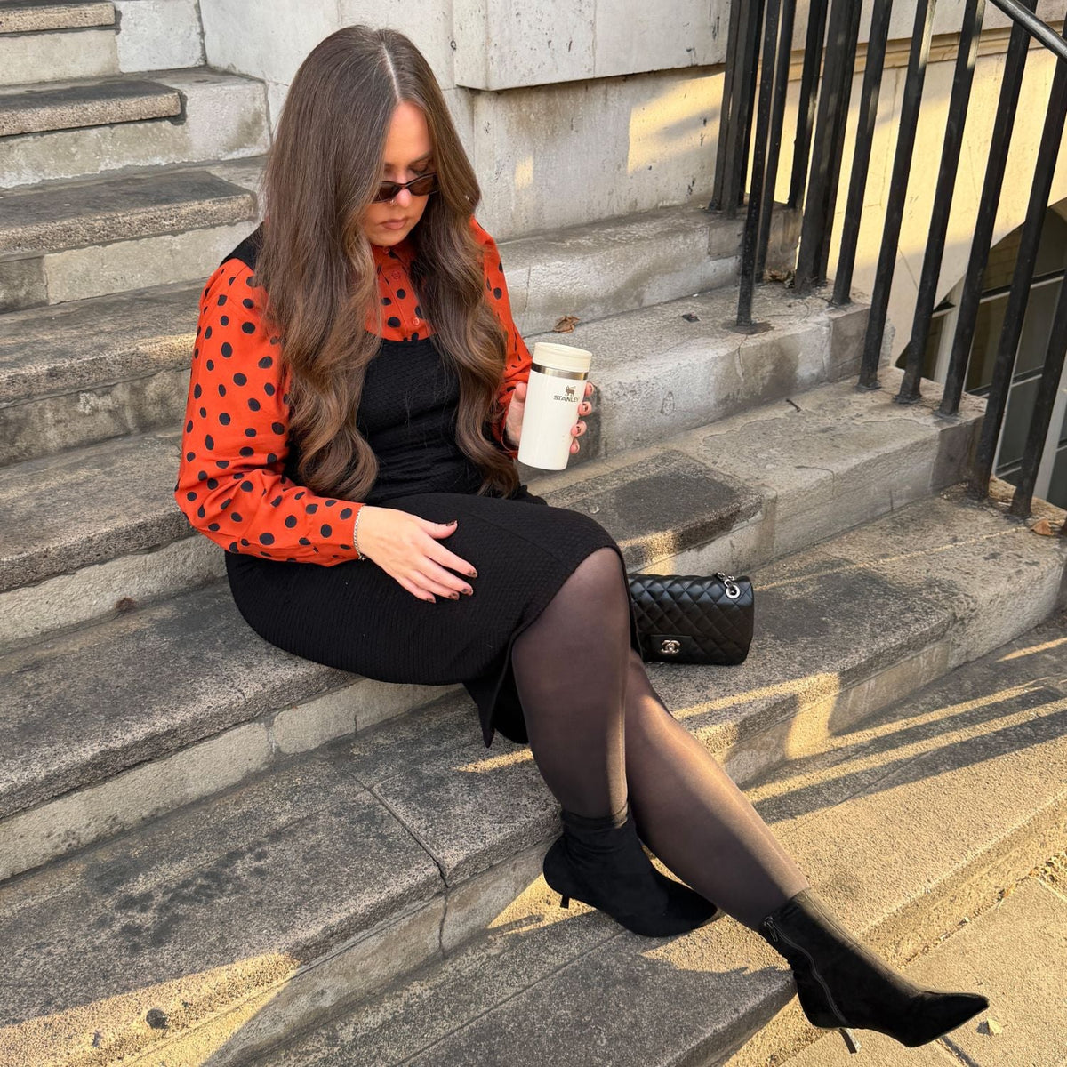 Tailored Woven Viscose Shirt - Spiced Spot