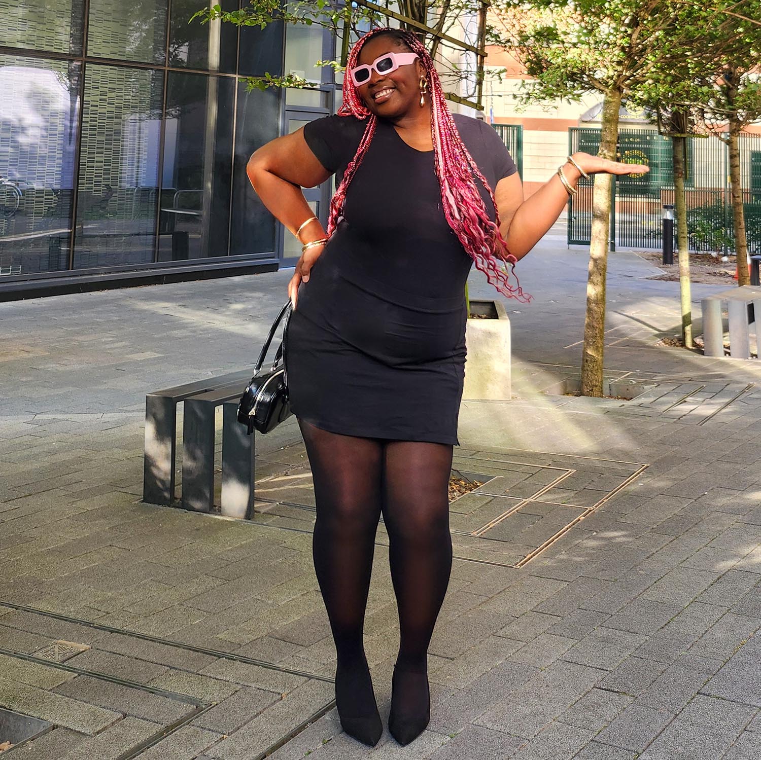 Semi-Opaque 50 Den Halo Tights - Liquorice