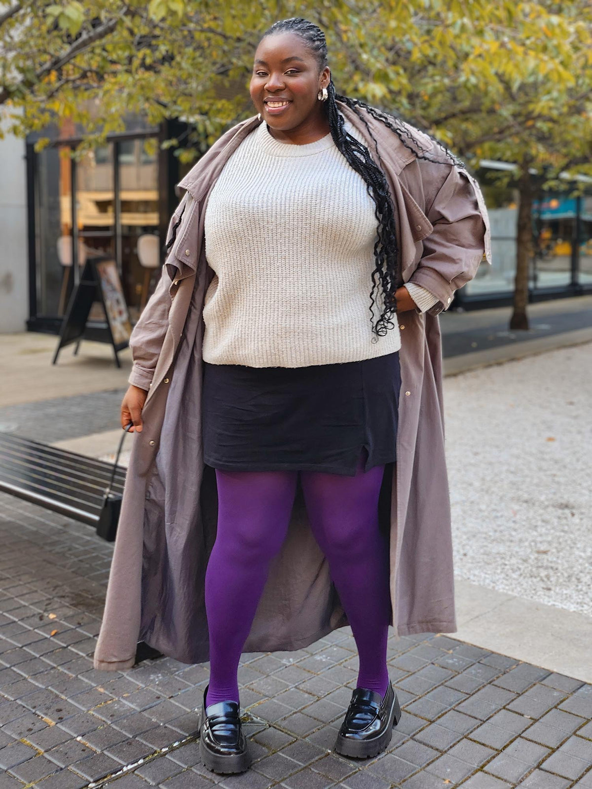Super Opaque 120 Den Tights - Fancy Darkness