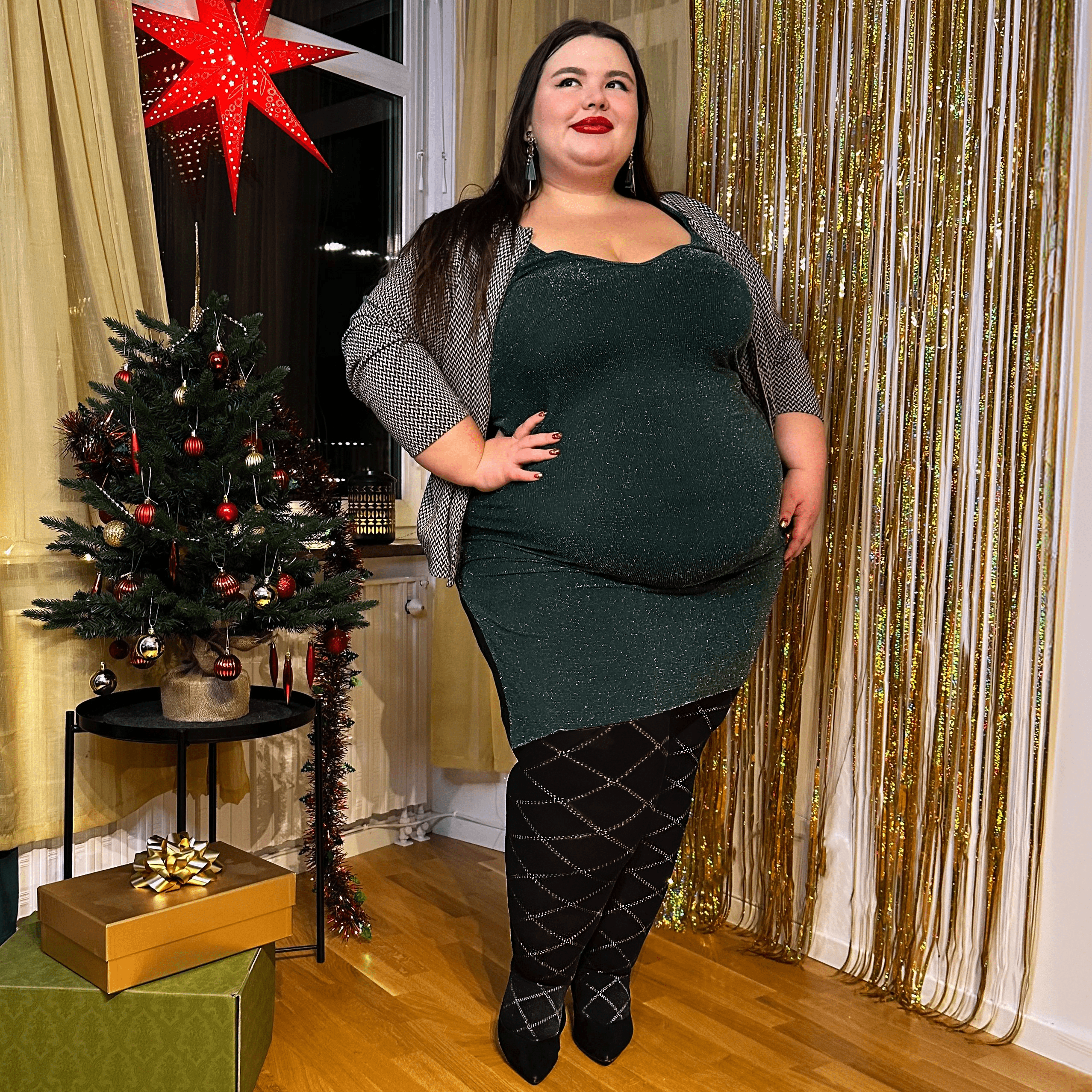 Diamond Glitter Print Tights The Best Party tights Snag Snag US