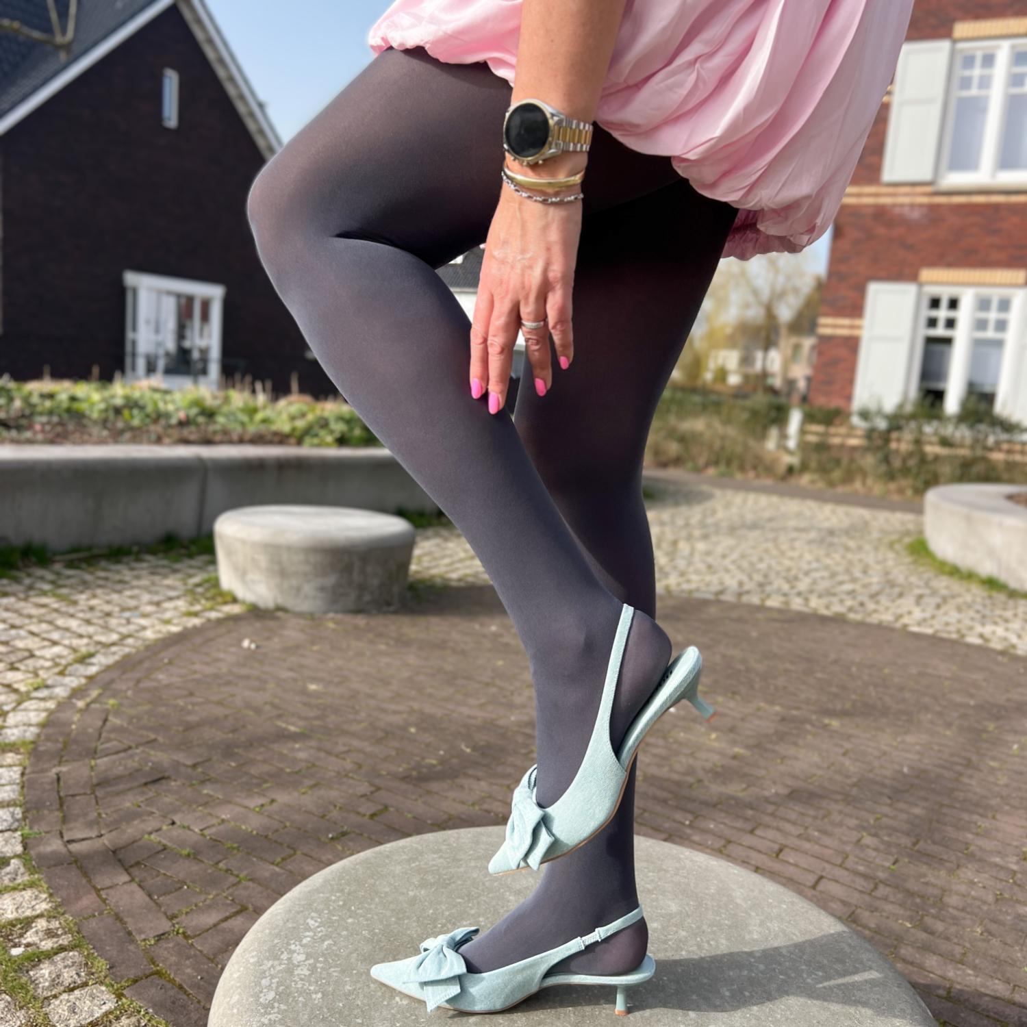 Cooling Tights - 80 Denier | Grey Tights | Snag – Snag US