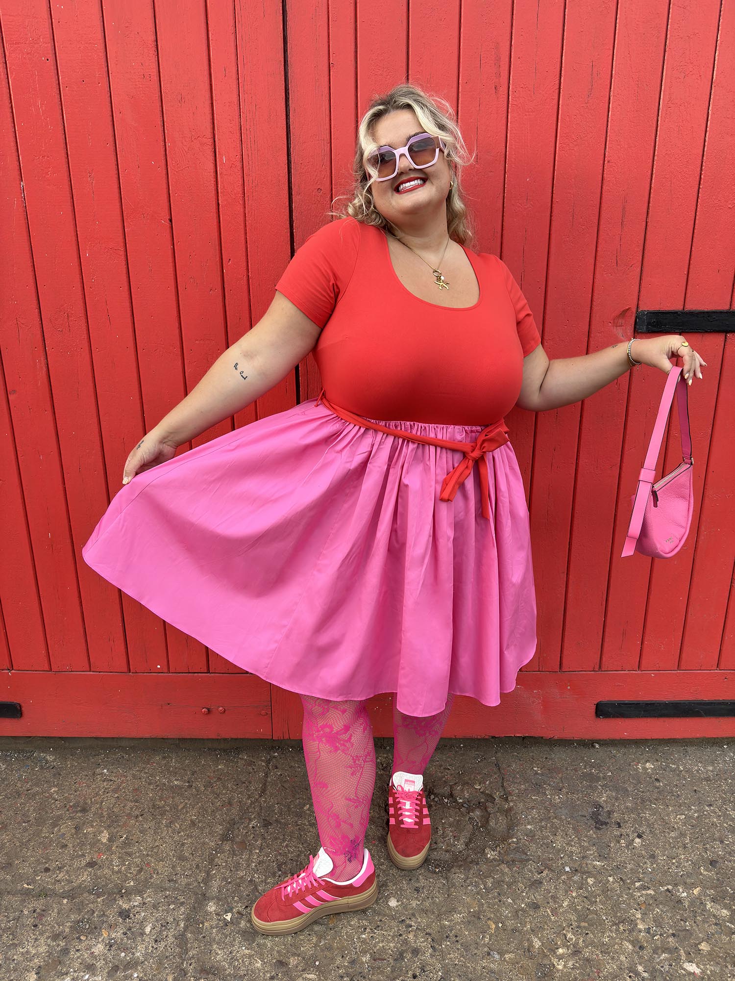 Mini Tee Poplin Dress - Sangria/Pink Lady - Tights & Clothes In Sizes 1-34 - Snag Mini Tee Poplin Dress - Sangria/Pink Lady - Tights & Clothes In Sizes 1-34 - Snag