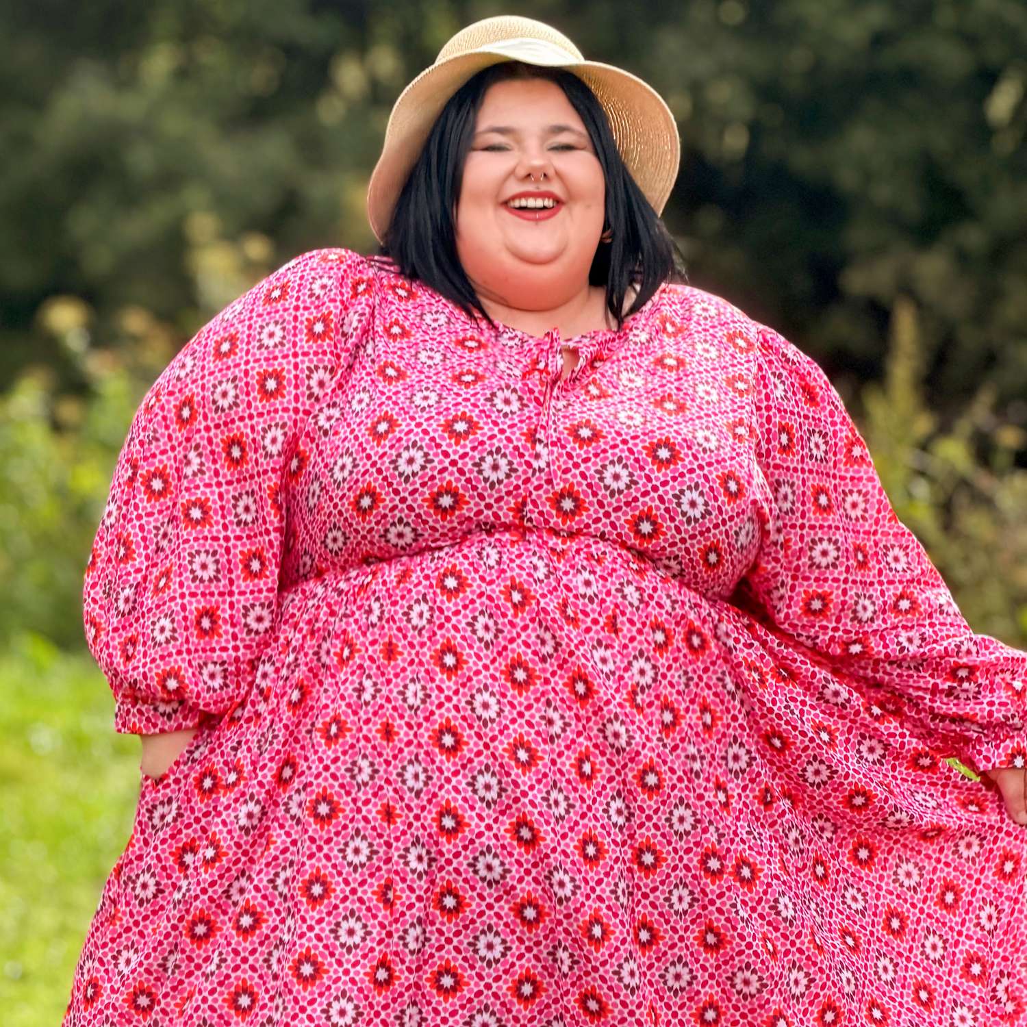 Gabriela Cotton Maxi Dress - Pink Pearl