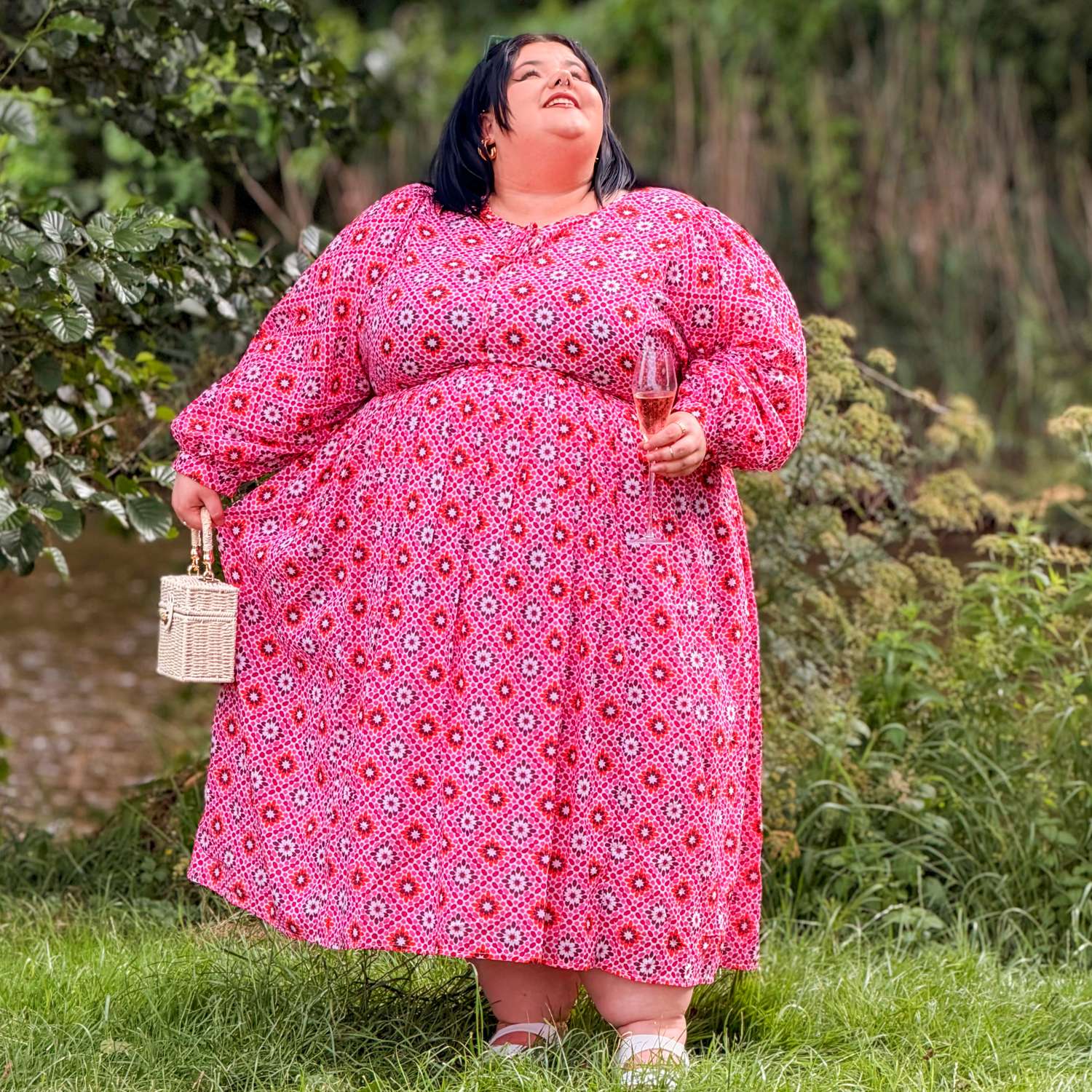 Gabriela Cotton Maxi Dress - Pink Pearl