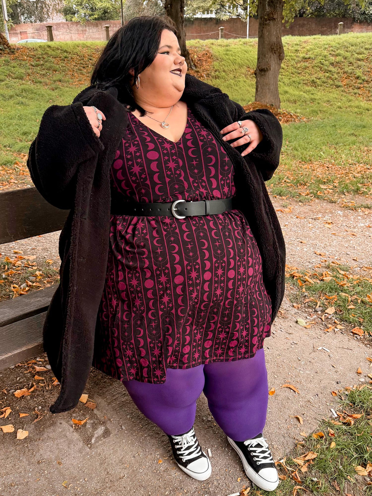 Super Opaque 120 Den Tights - Fancy Darkness