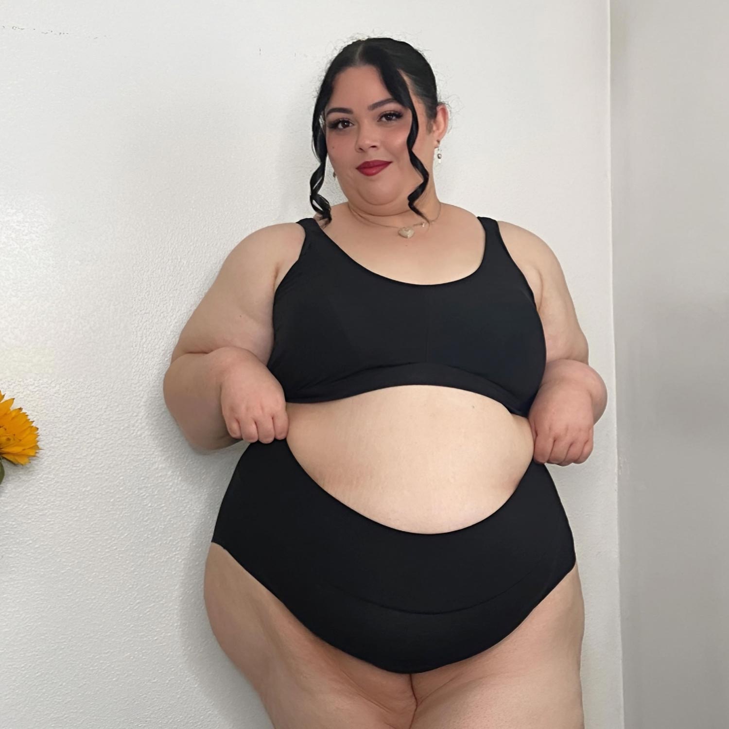 5 Pack Organic Cotton Full Brief Panties - Black