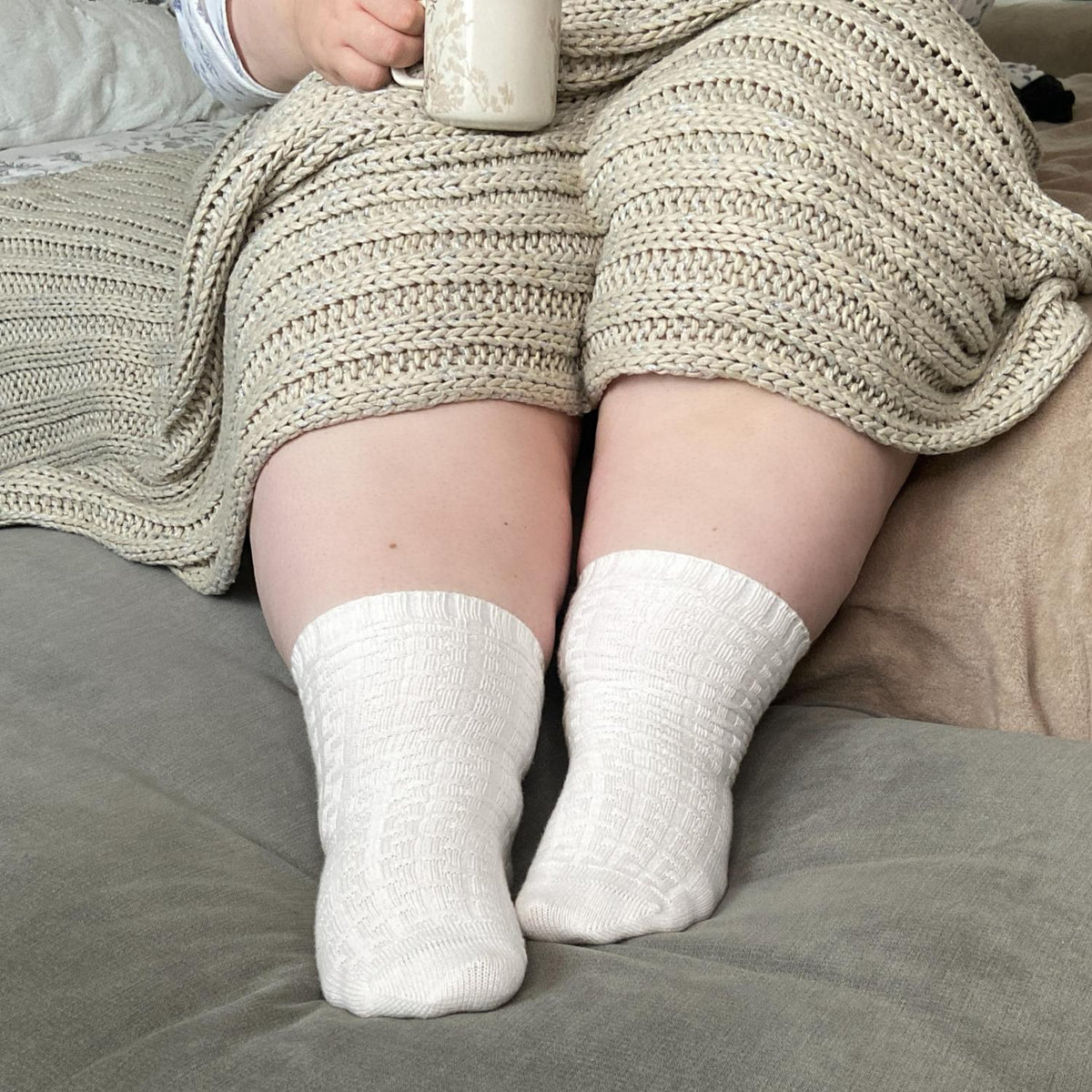 Everyday Crew Socks - White