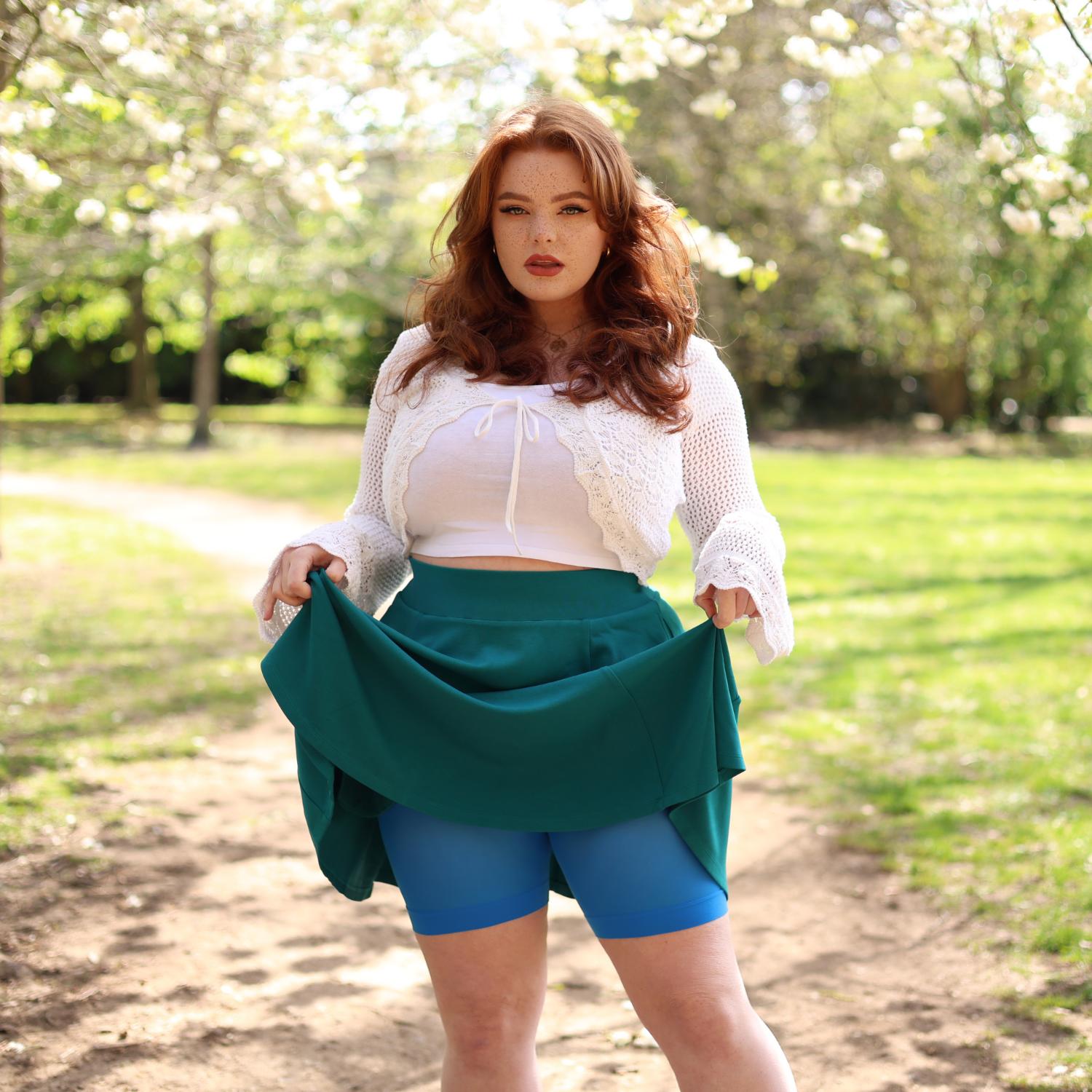 immatereal ocean sain skirt FTサイズ Ocean Teal Mini Skirt with Pockets | sizes 0-34 | Snag – Snag US