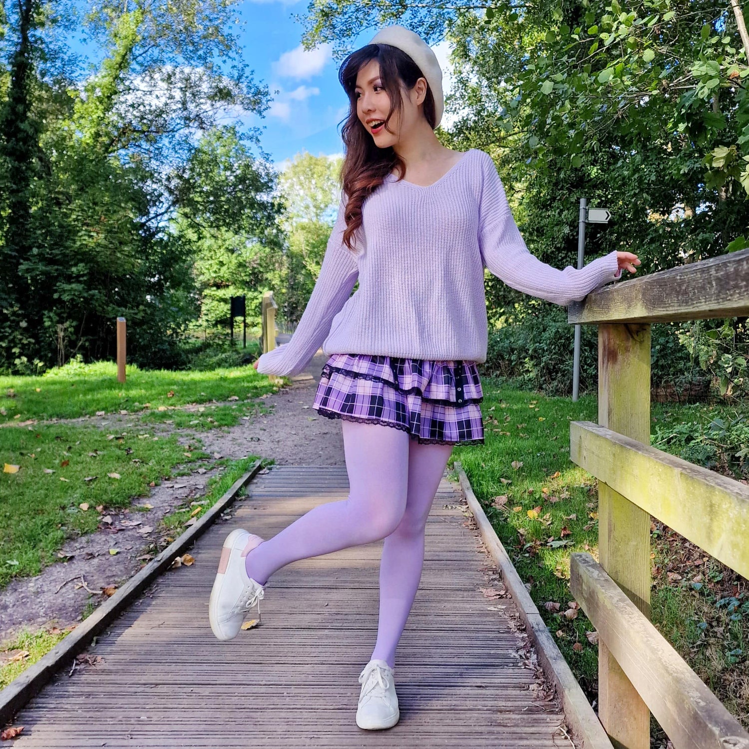 Super Opaque 120 Denier Tights - Wisteria