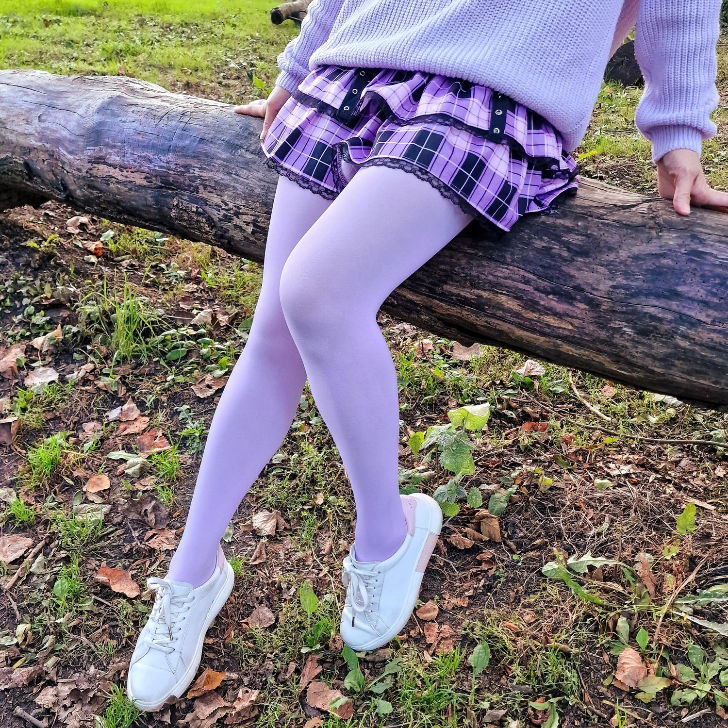 Super Opaque 120 Denier Tights - Wisteria