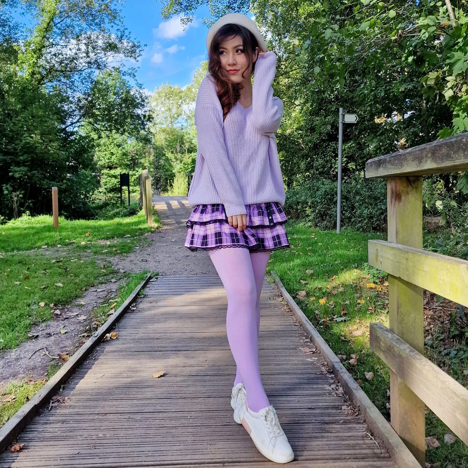 Super Opaque 120 Denier Tights - Wisteria