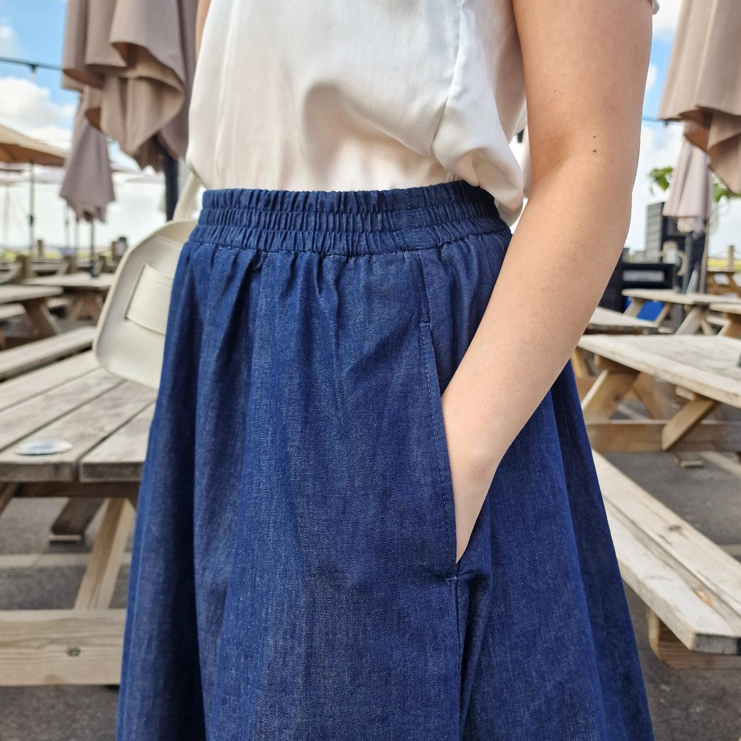 Chambray Maxi Skirt, US 0-34 – Snag US