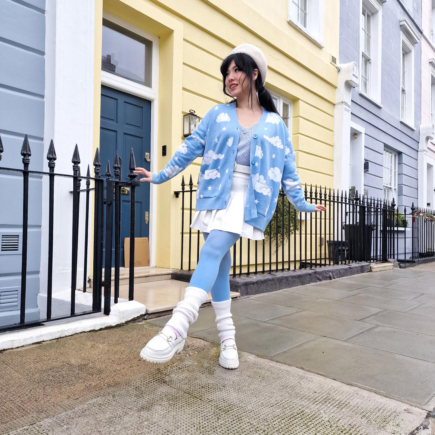 Cotton Rich Cardigan - Cloud