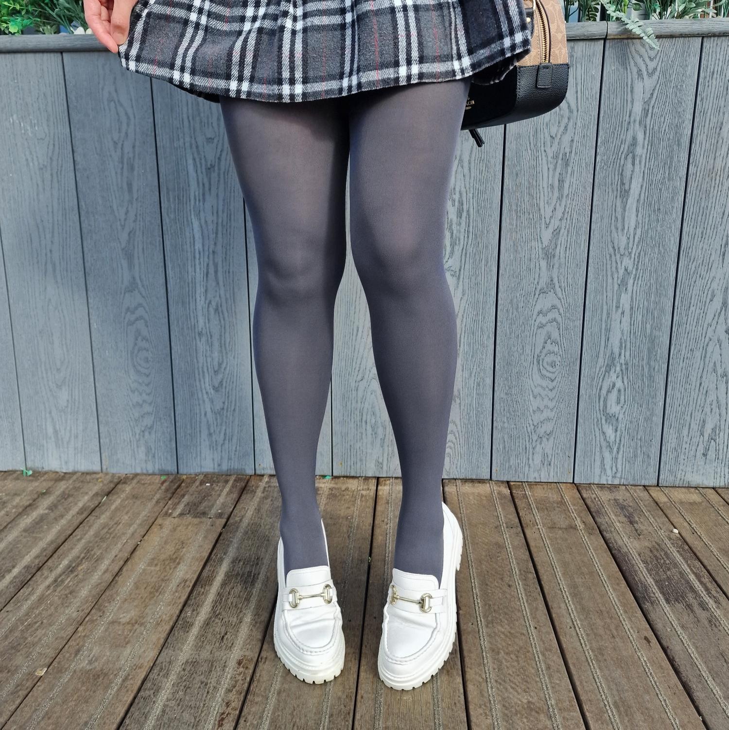 Cooling Tights - 80 Denier | Grey Tights | Snag – Snag US