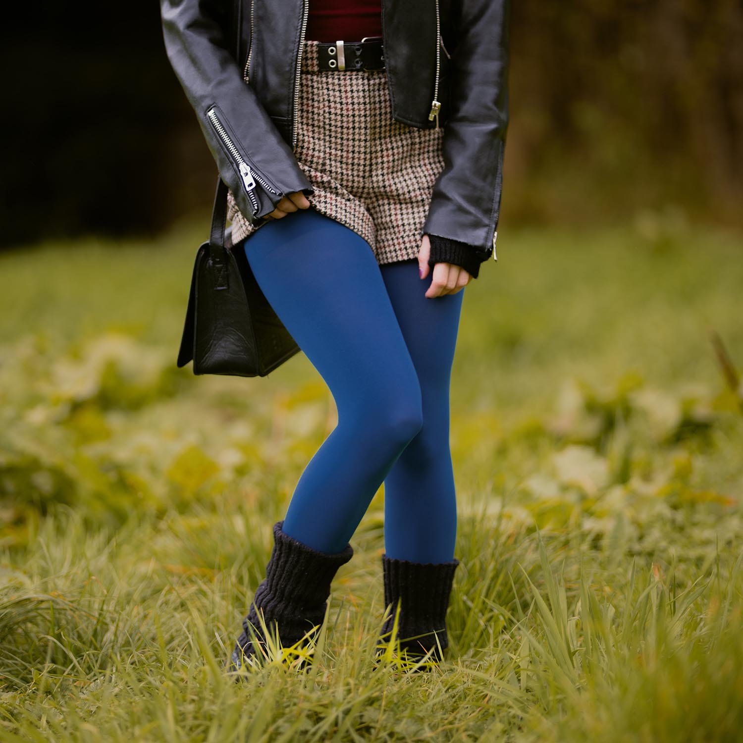 Kraken's Breath 120 Denier Tights | Super Opaque Blue Tights – Snag US
