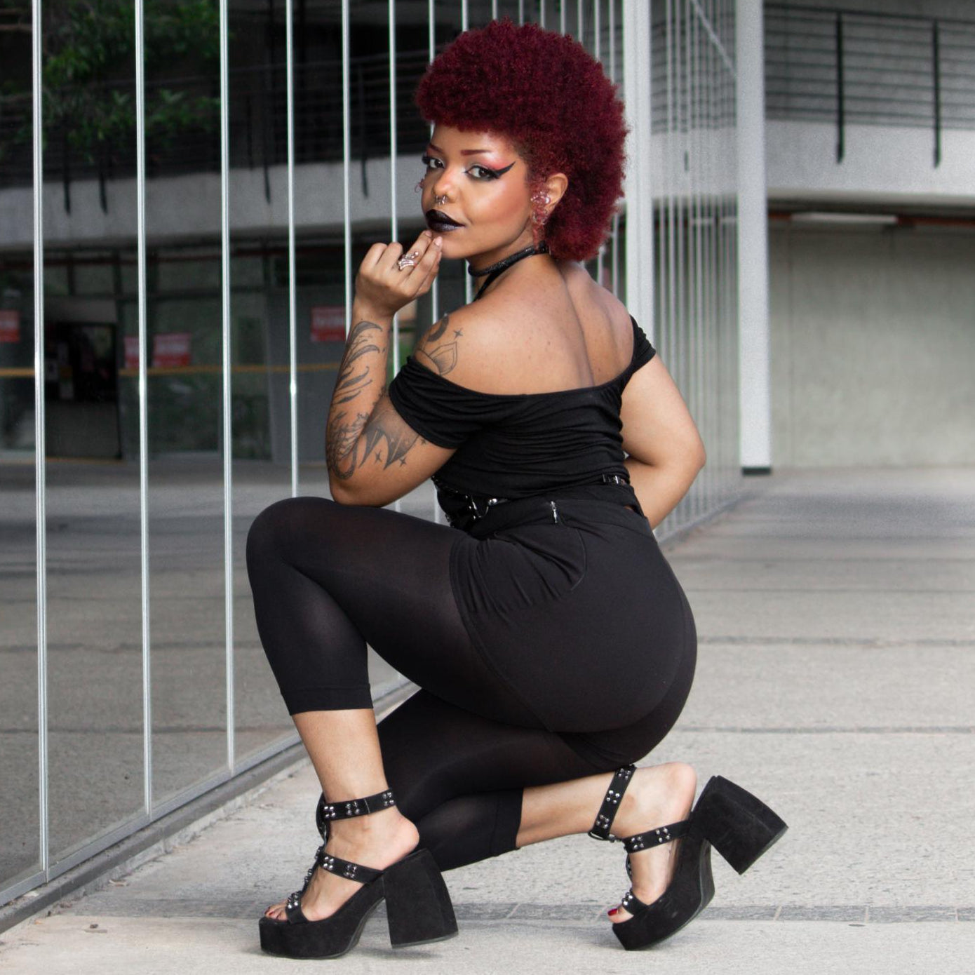 Stay Cool Capri Tights - Black