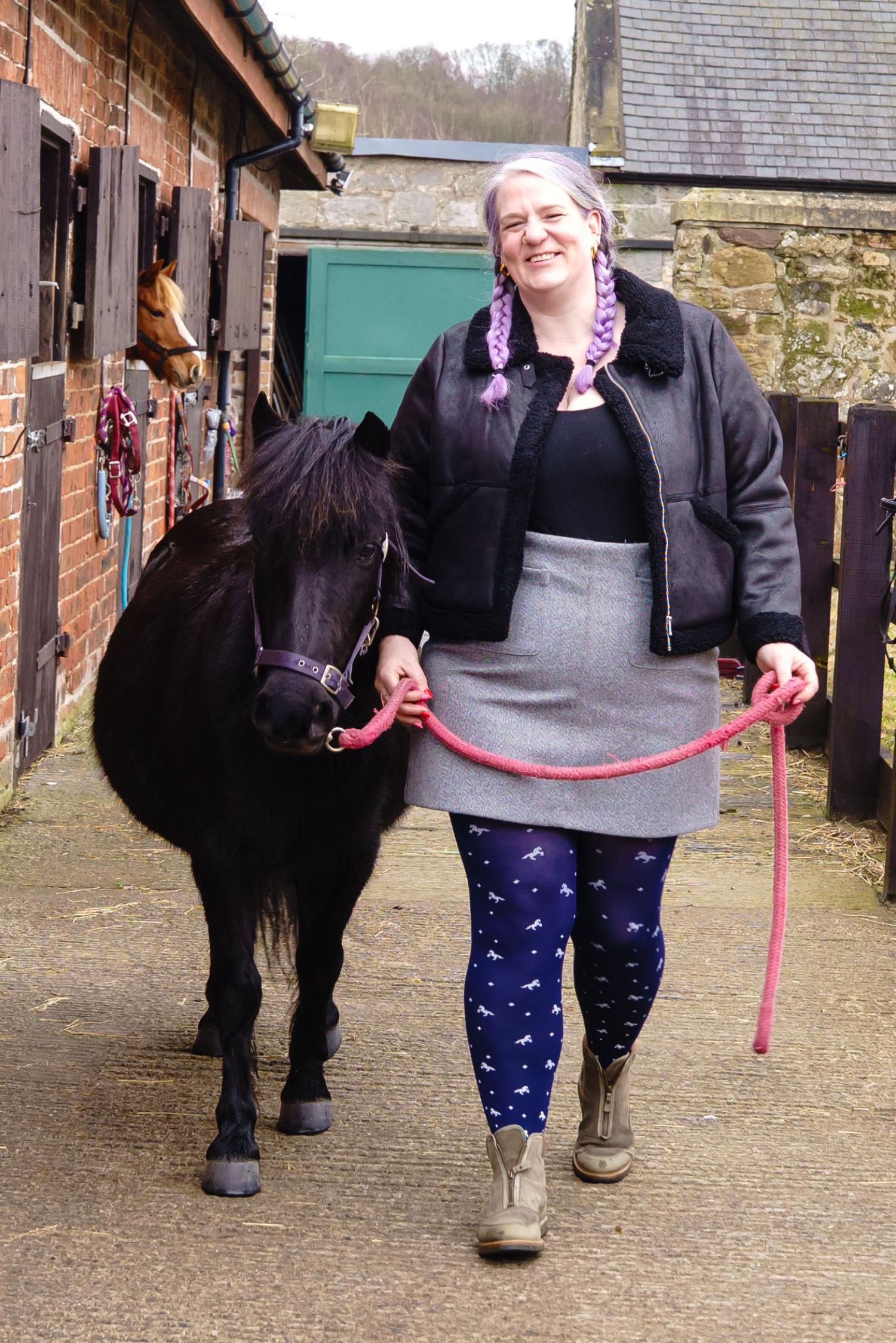 Opaque Tights - Dinky Horses