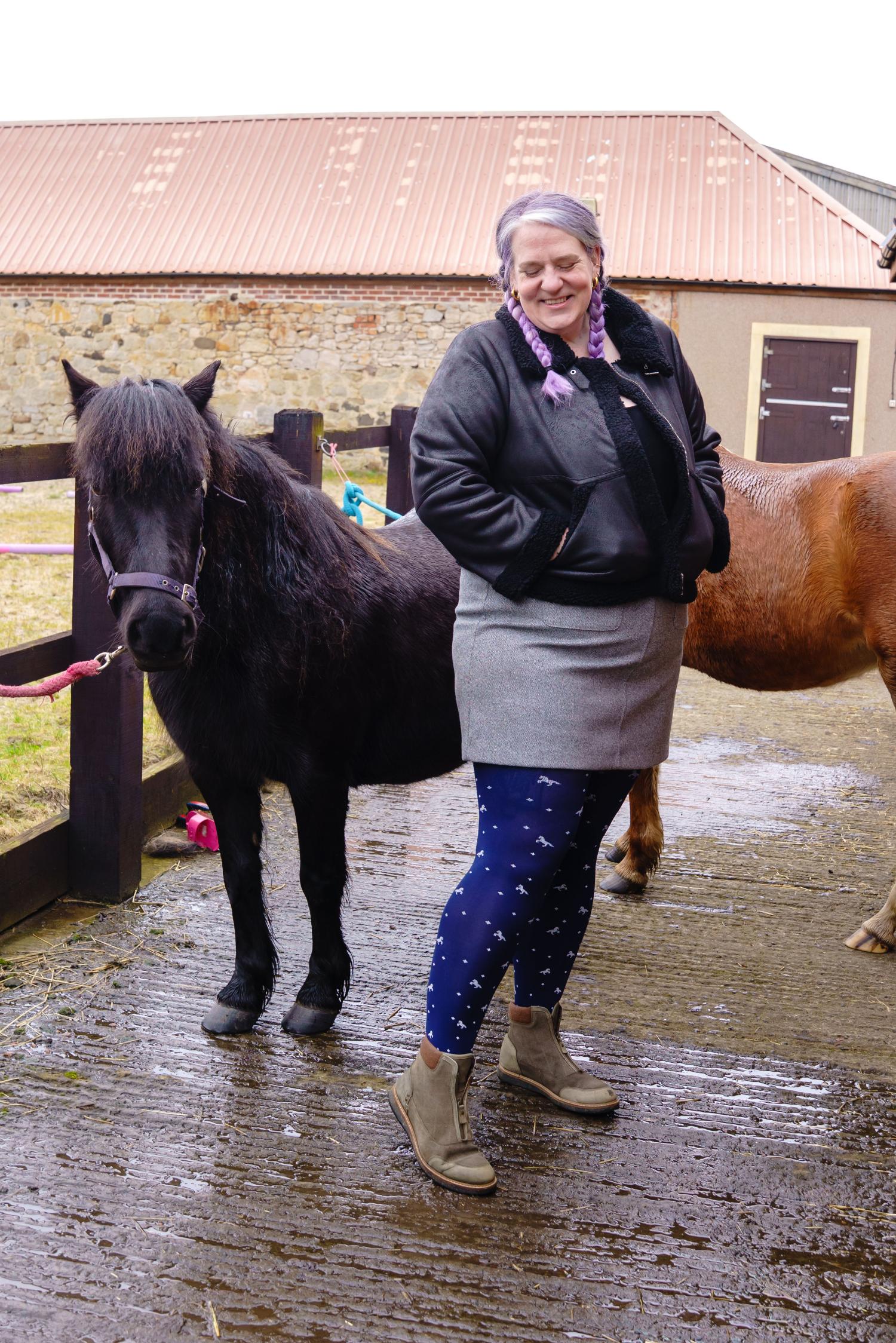 Opaque Tights - Dinky Horses