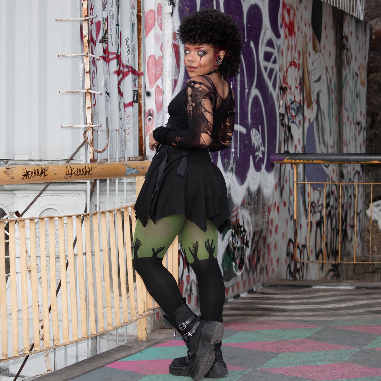 Necropolis Tights | Zombie Hands Halloween Tights | Snag – Snag US