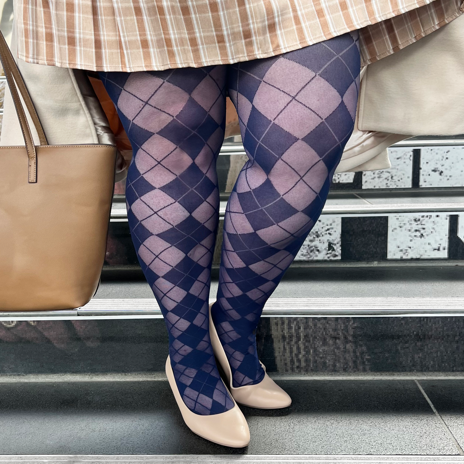 Diamond Tights Navy C