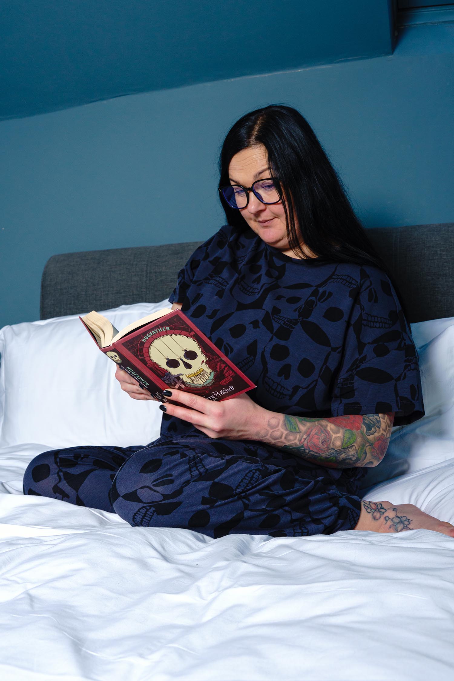 Catacomb PJ Boxy Tee | Gothic Skull Print Top | Snag – Snag US