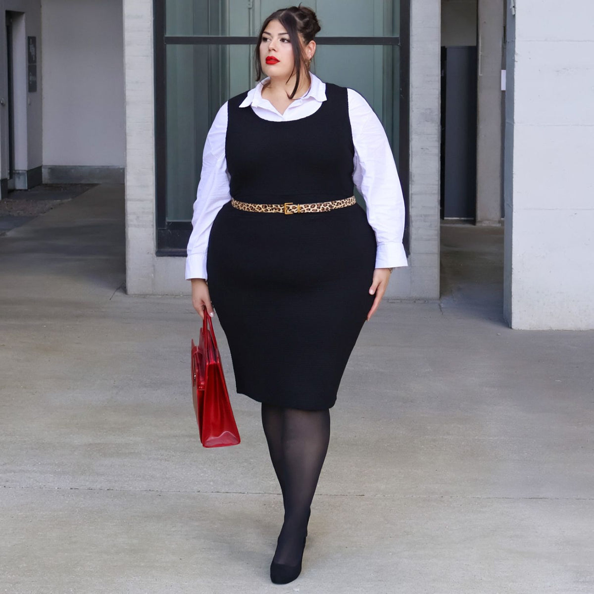 Archean Shift Dress - Black