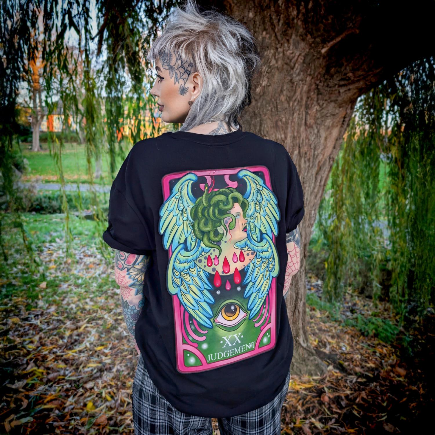 Judgement Unisex T-shirt | Black Back Print T-Shirt – Snag US