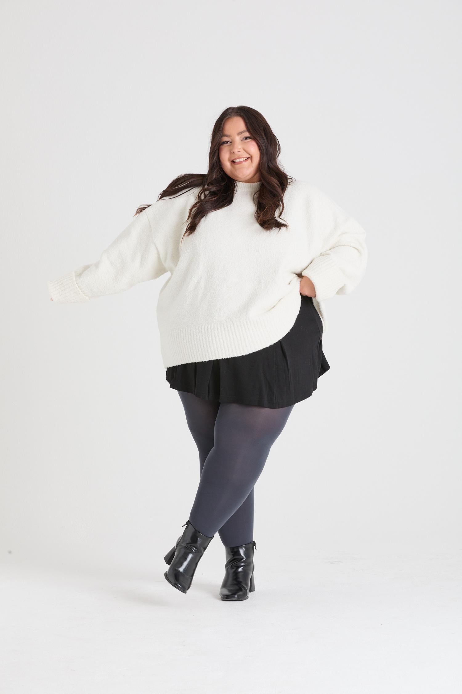 Opaque Tights - Slate - Snag – Snag US