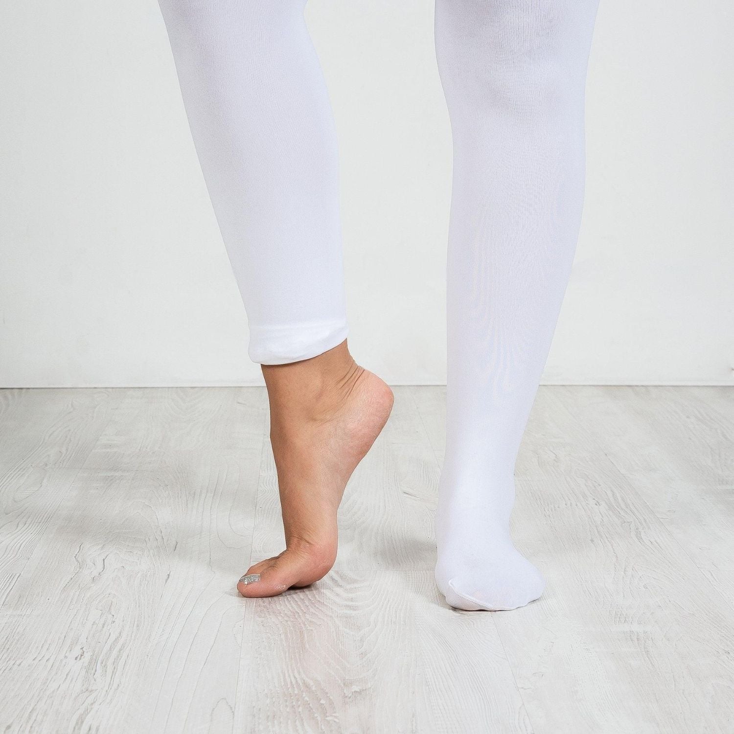 Kids Convertible Dance Tights White Angel A B