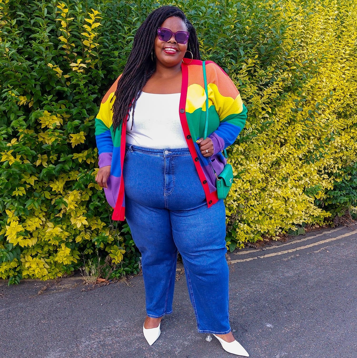 トップス LGB layered cardigan 0size Rainbeaux Colourful Rainbow Cardigan | Sizes 0-34 | Snag – Snag US