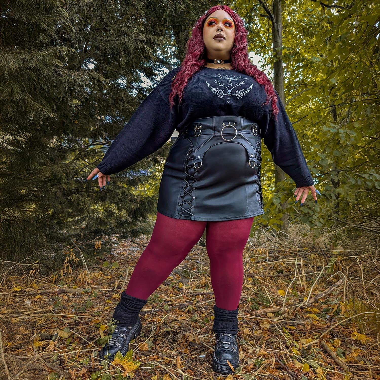 80 Denier Tights in Cherry – Snag US