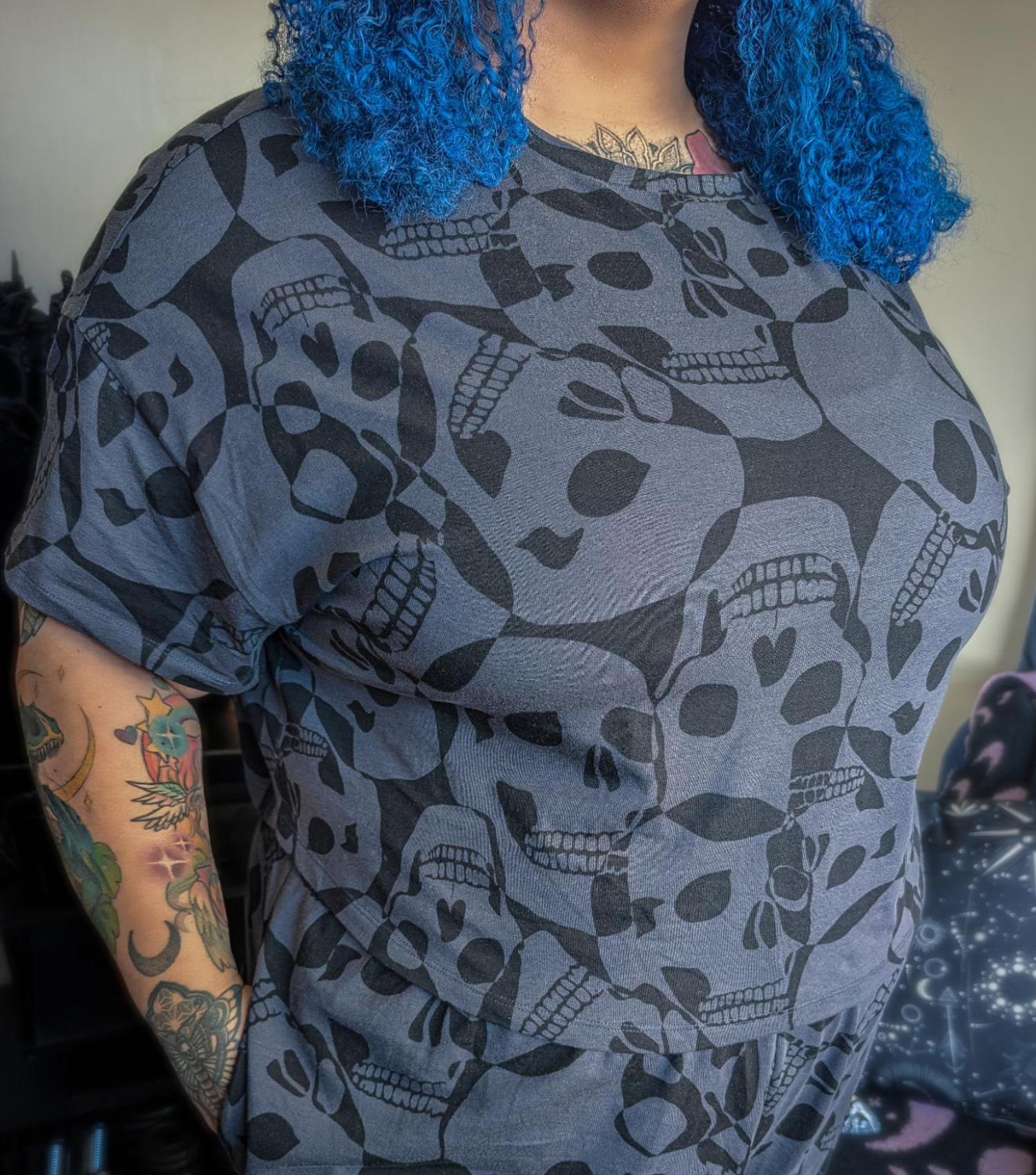 Organic Cotton PJ Boxy Tee - Catacomb