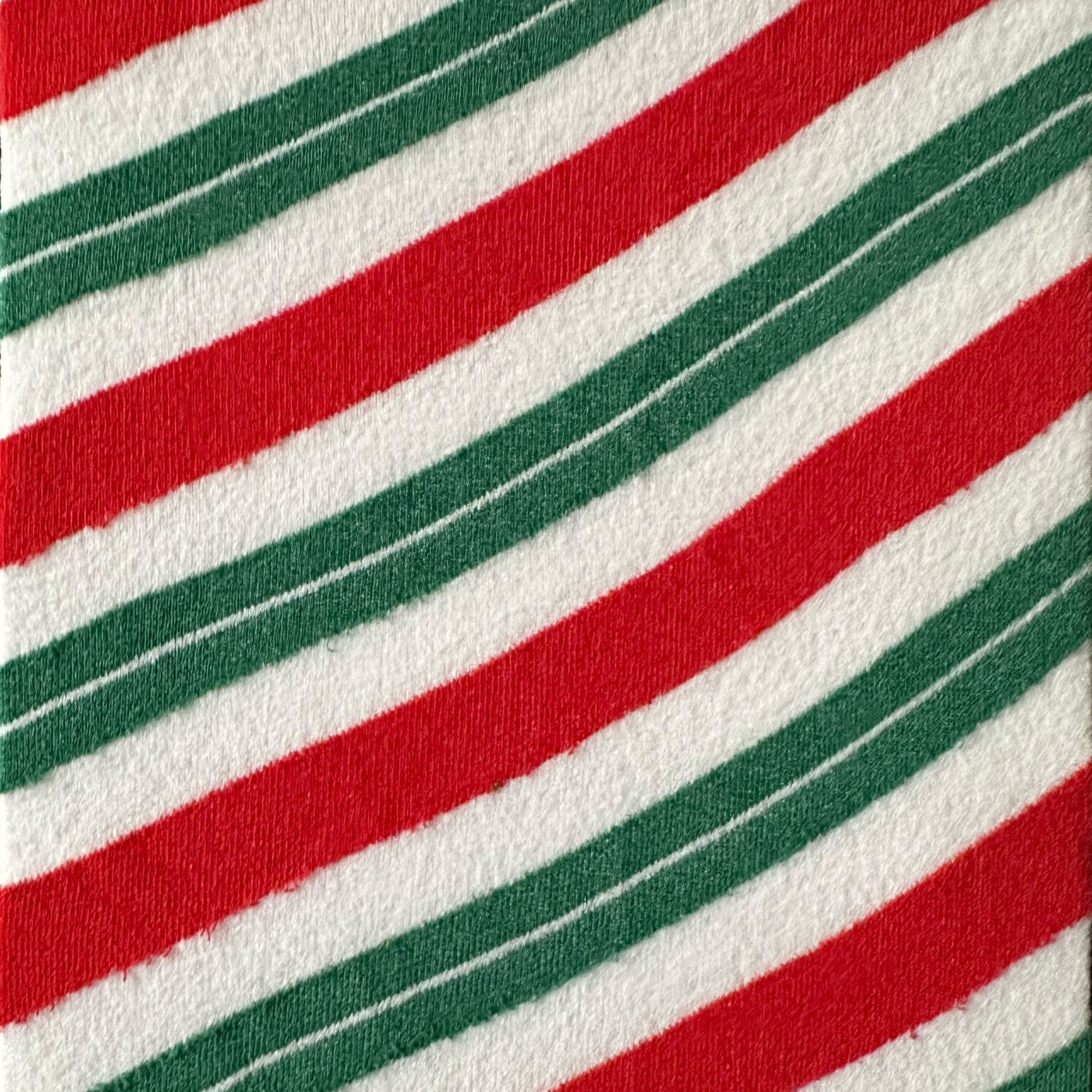 Layered Striped Red, Green & White Tights - The Best Christmas