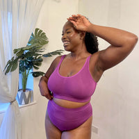 Organic Cotton Bra - Grape Escape