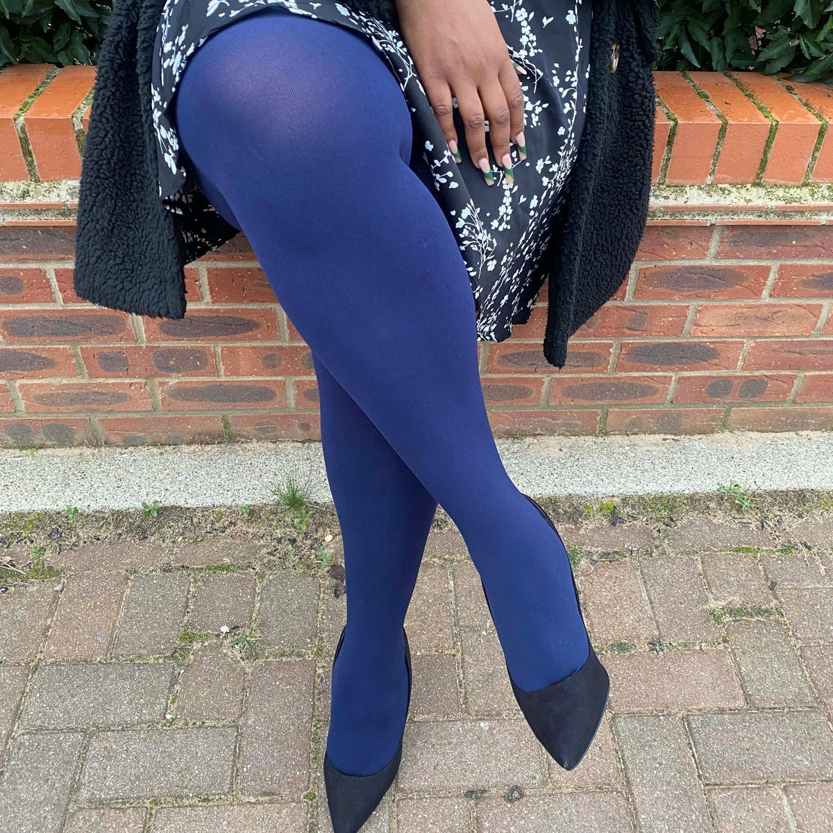 Opaque 80 Den Tights - Navy