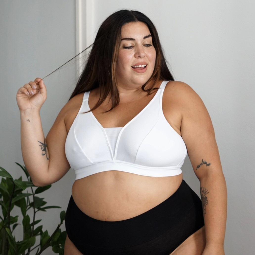 Full Cup Bra, None Wired - White - Snag – Snag US