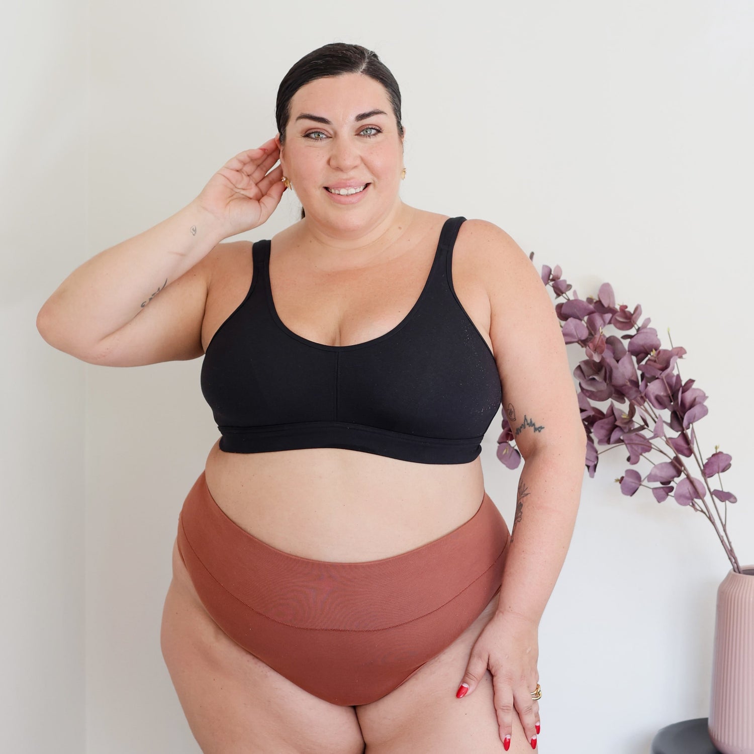 Organic Cotton Full Brief Panties - Root Beer
