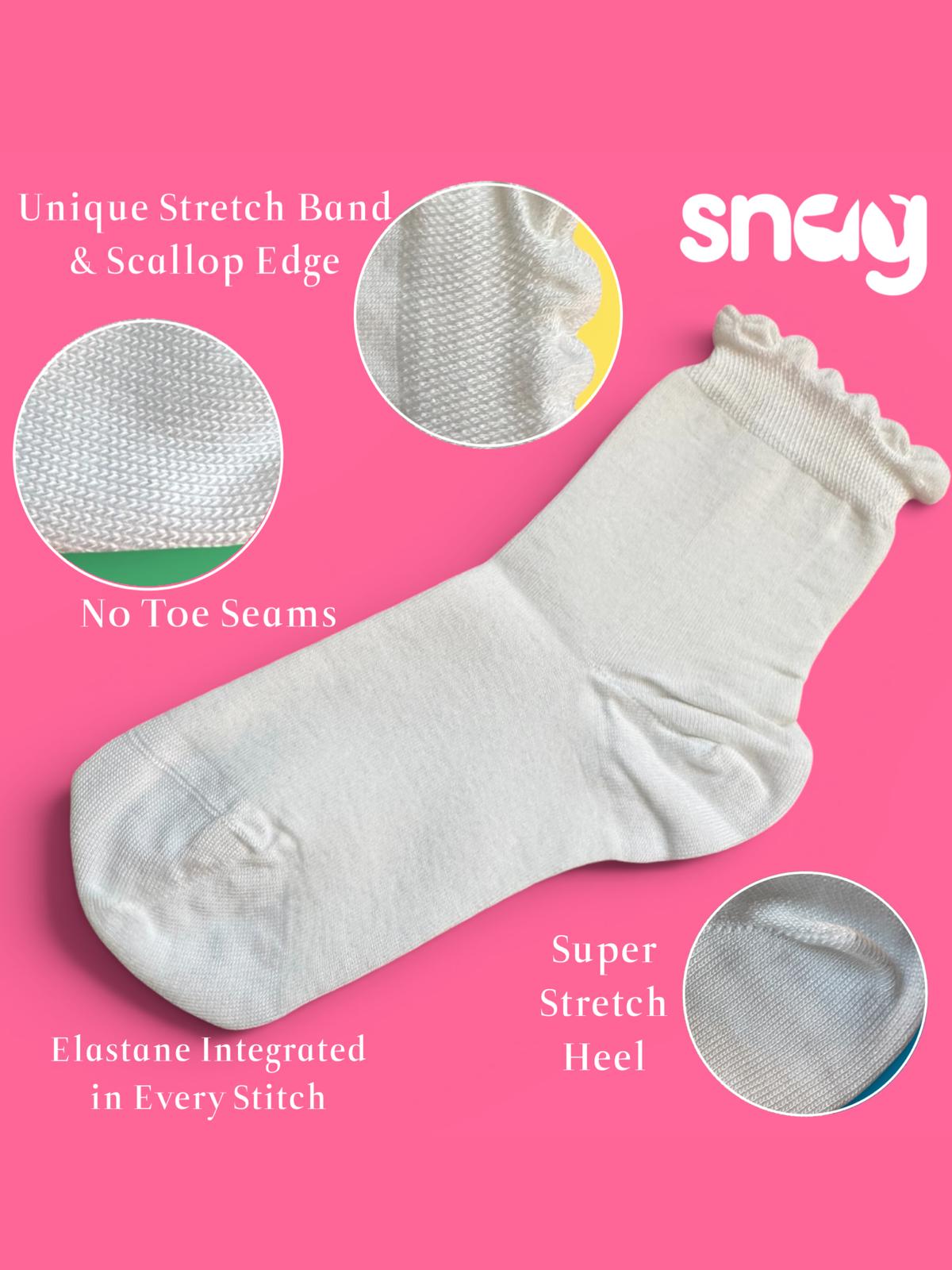 Ultimate Bamboo Ankle Socks - 5 Pairs in White