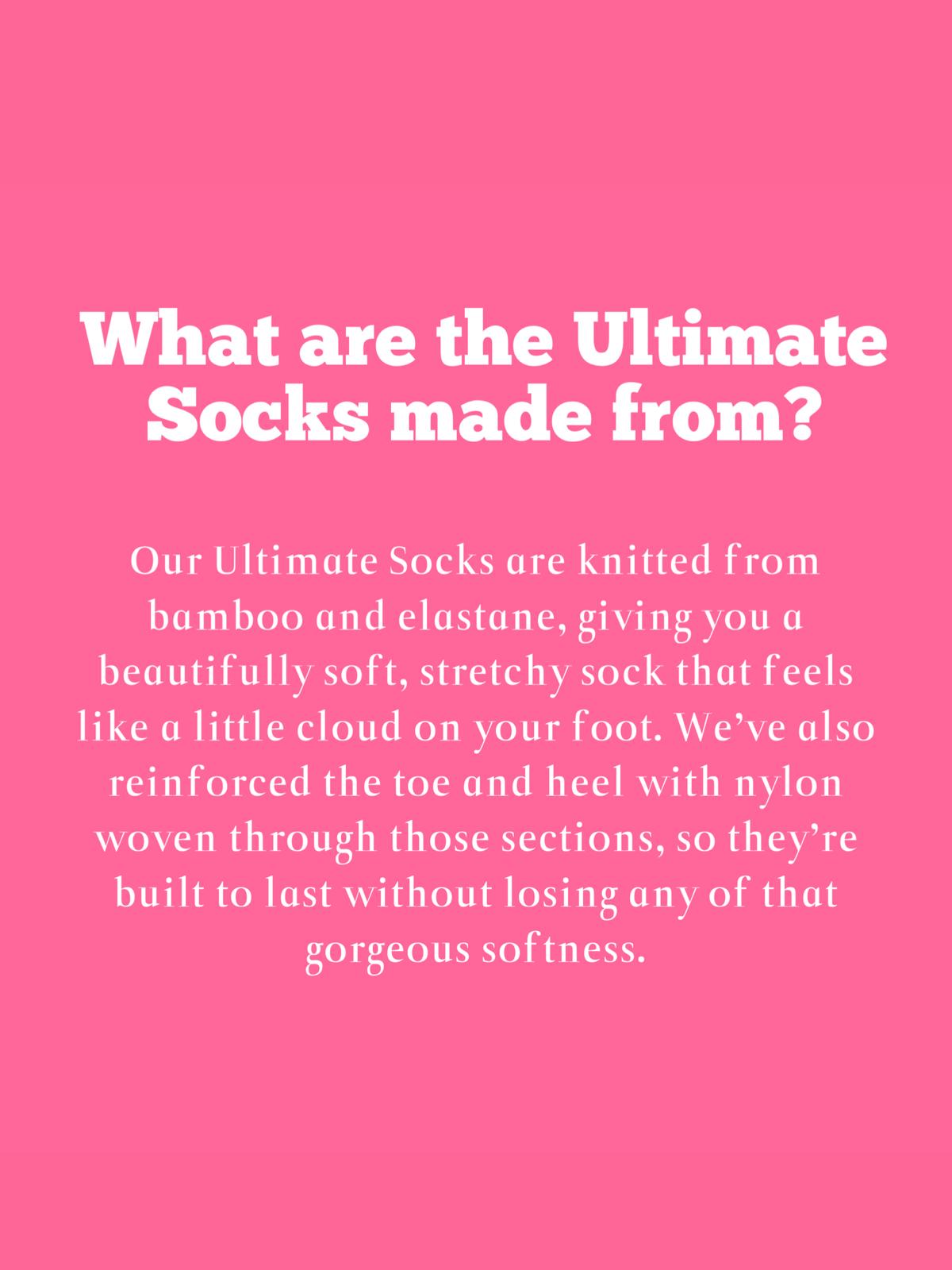 Ultimate Bamboo Ankle Socks - 5 Pairs in Black