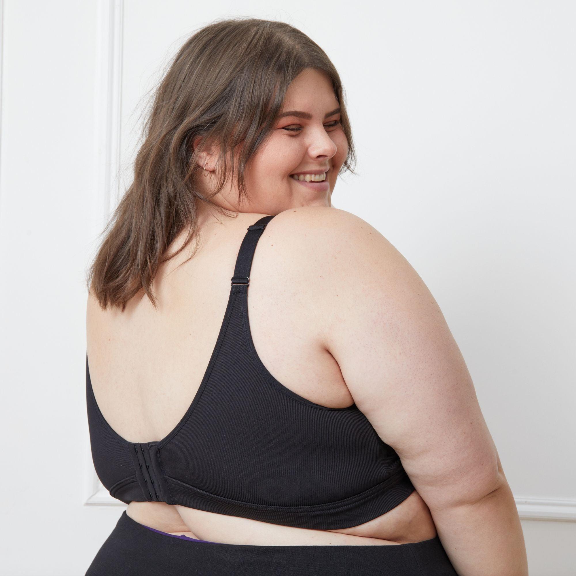 Everyday Ribbed Bra - Black Sizes 0-34 – Snag US