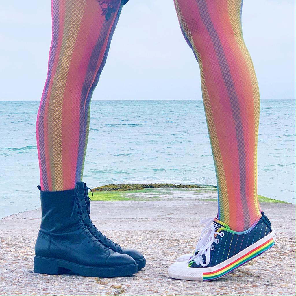 Rainbow Colored Fishnet Tights | Snag – Snag US